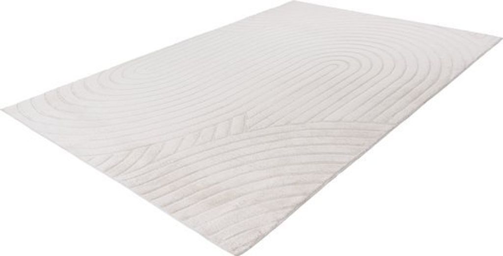 Lalee Comfort - Japandi Teppich - Superweich - Teppich - Hochflor uni Flauschig 80x150 cm elfenbein off-white