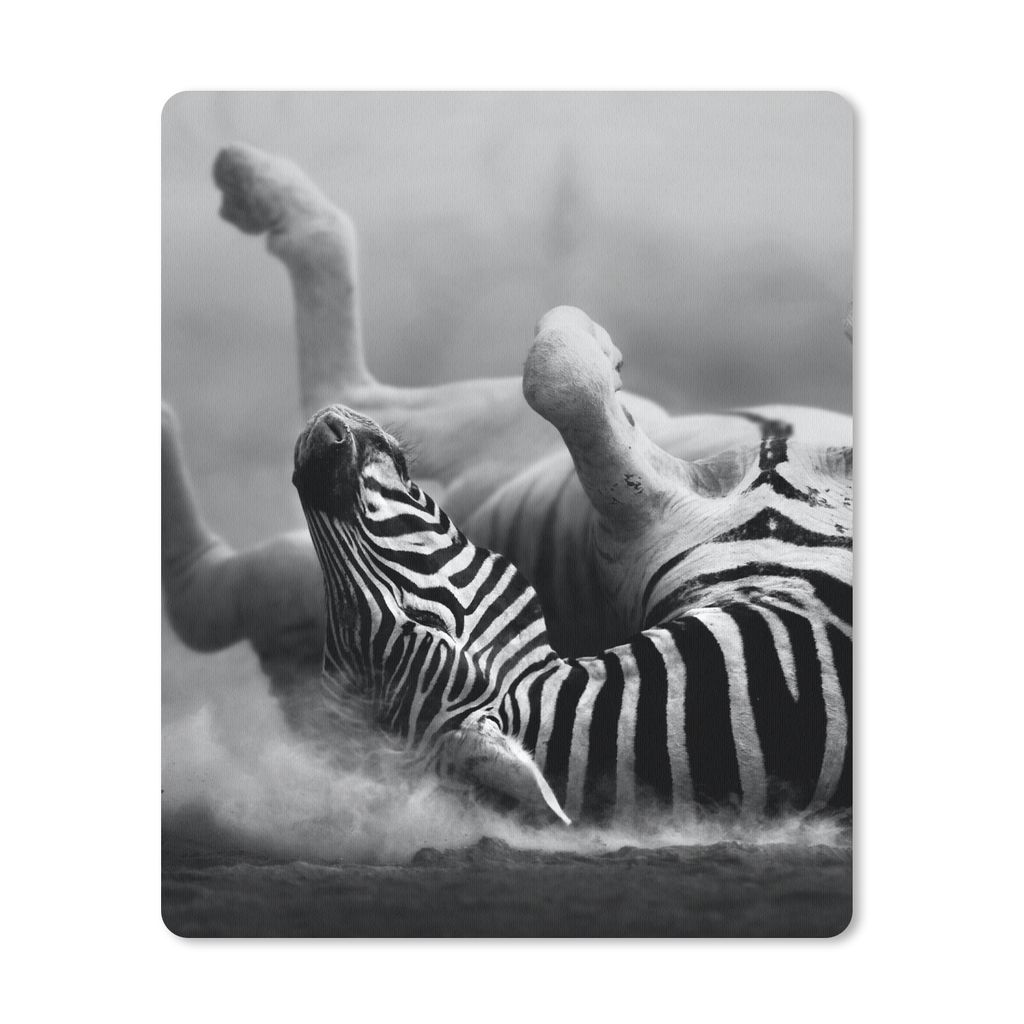 MuchoWow Mauspad Mousepad Zebra - Tiere - Schwarz - Weiß 19x23 cm - Mousepads - Maus Mat - Pad - Mausunterlage - Mauspads - Spielen
