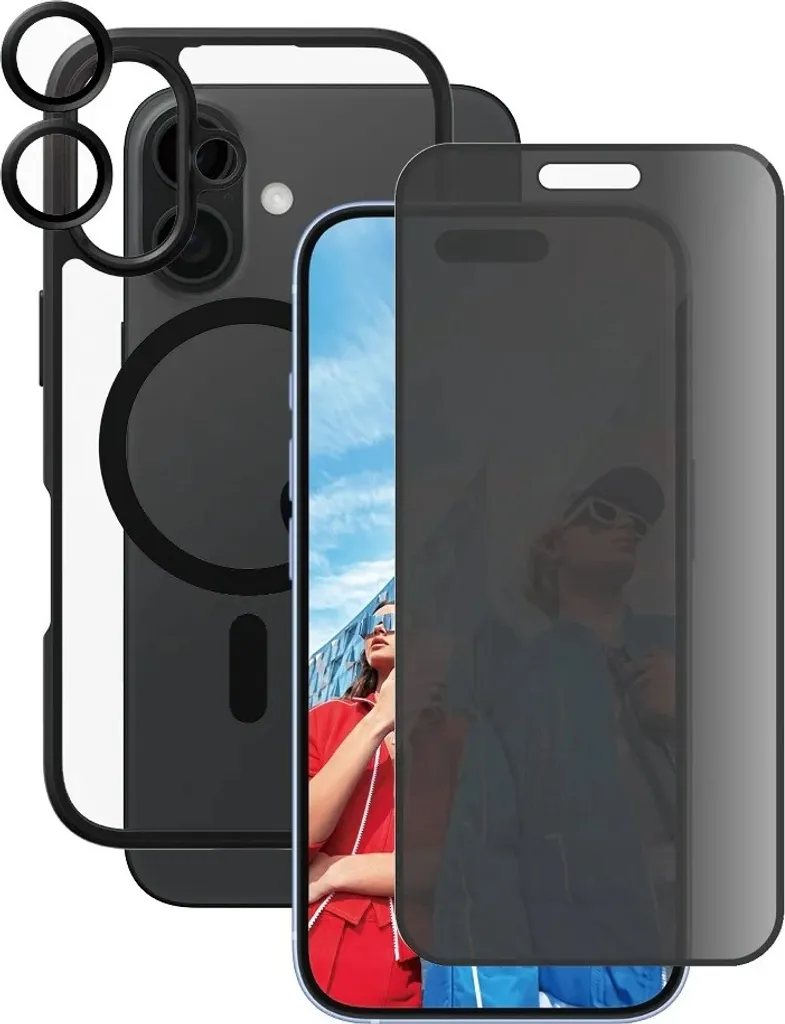 PanzerGlass ® | CARE by ® Bundle Privacy 3 in 1 iPhone 16