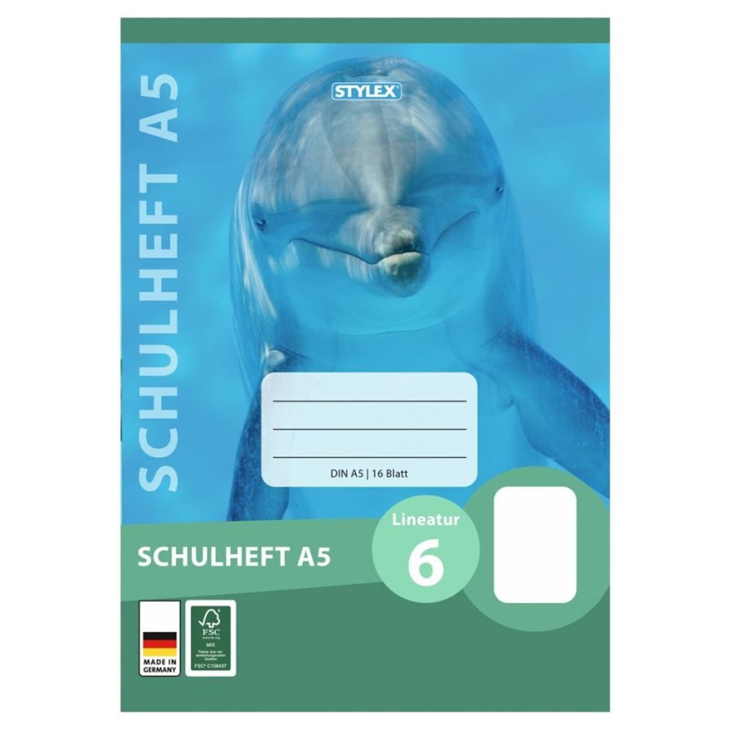 Stylex Schulheft 16 Blatt Lineatur 6, blanko - 1 Stück Produktbild 