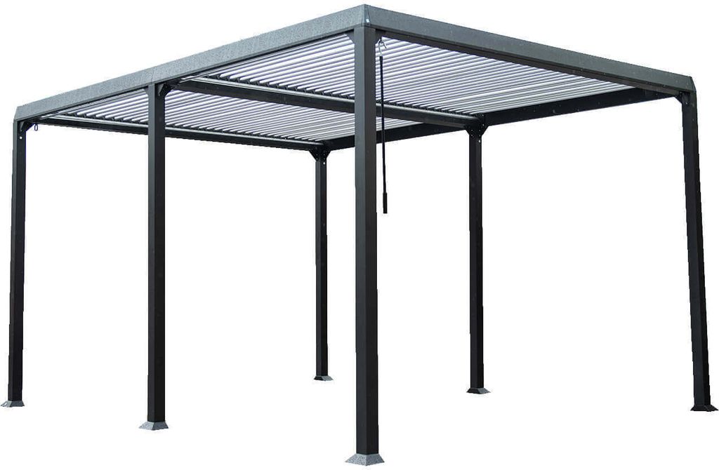 Pavillon Gartenpavillon Lamellenpavillon 3x4 Partyzelt Outdoor