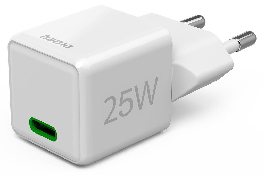 Schnellladegert, USB-C, Super-Mini-Charger, PD, 25 W, Wei Produktbild 