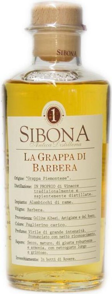 Sibona La Grappa di Barbera Piemont Italien | 40 % vol | Produktbild 