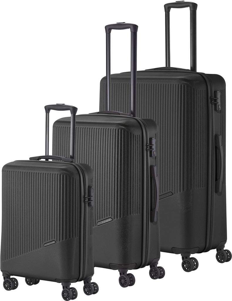 travelite Bali 4W Trolley L / M / S Black schwarz 77cm