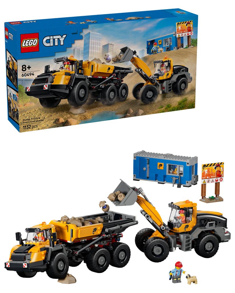 LEGO® City 60494 Camion con cassone ribaltabile e pala Immagine del prodotto 