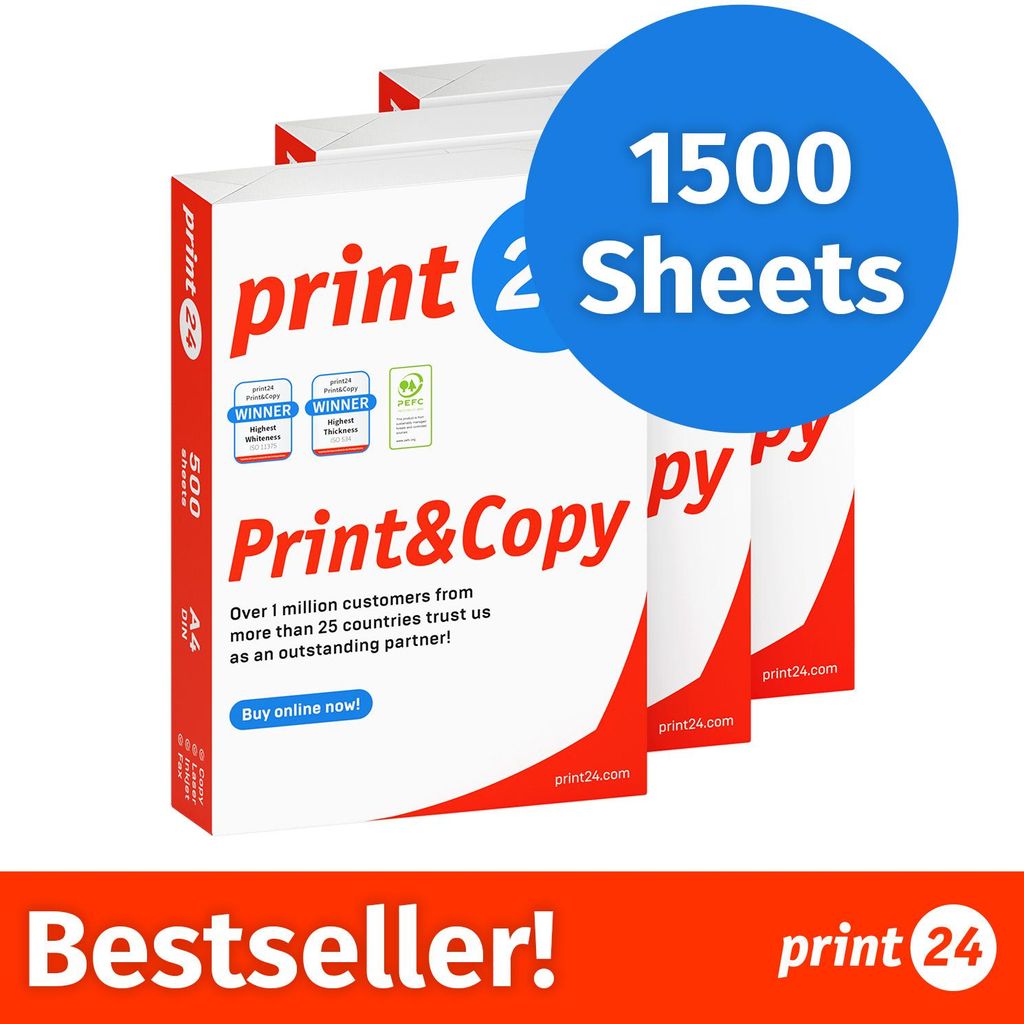 NOWOŚĆ: print24 Papier do drukarek i kopiarek, 1500 Zdjęcie produktu 