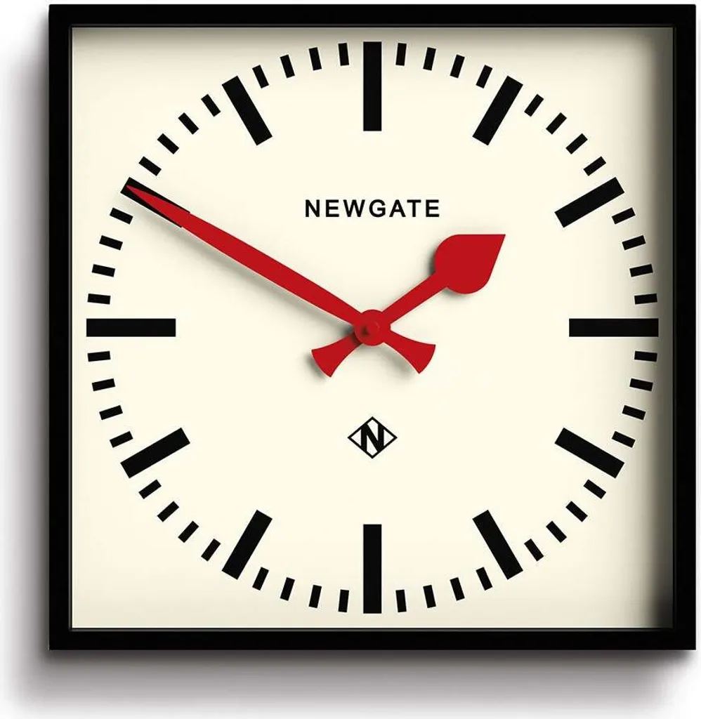 Orologio da Parete Newgate Number Five Lancette Rosse - Icona Design