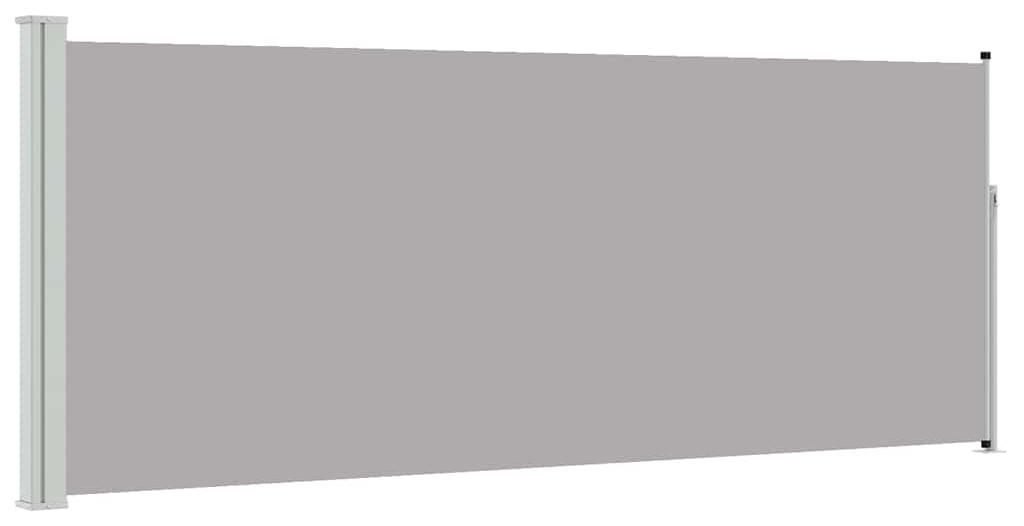 vidaXL Výsuvná boční markýza, 117 × 314 cm, šedá Obrázek produktu 