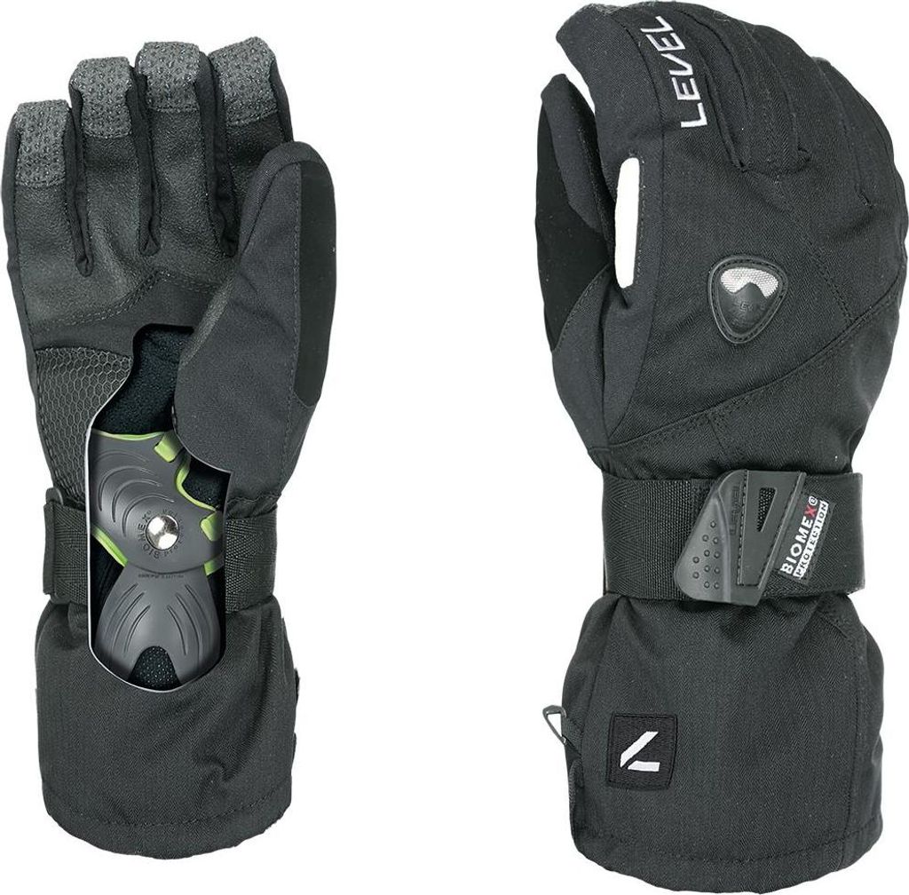 LEVEL Fly Snowboard Herren Finger Handschuhe schwarz 8