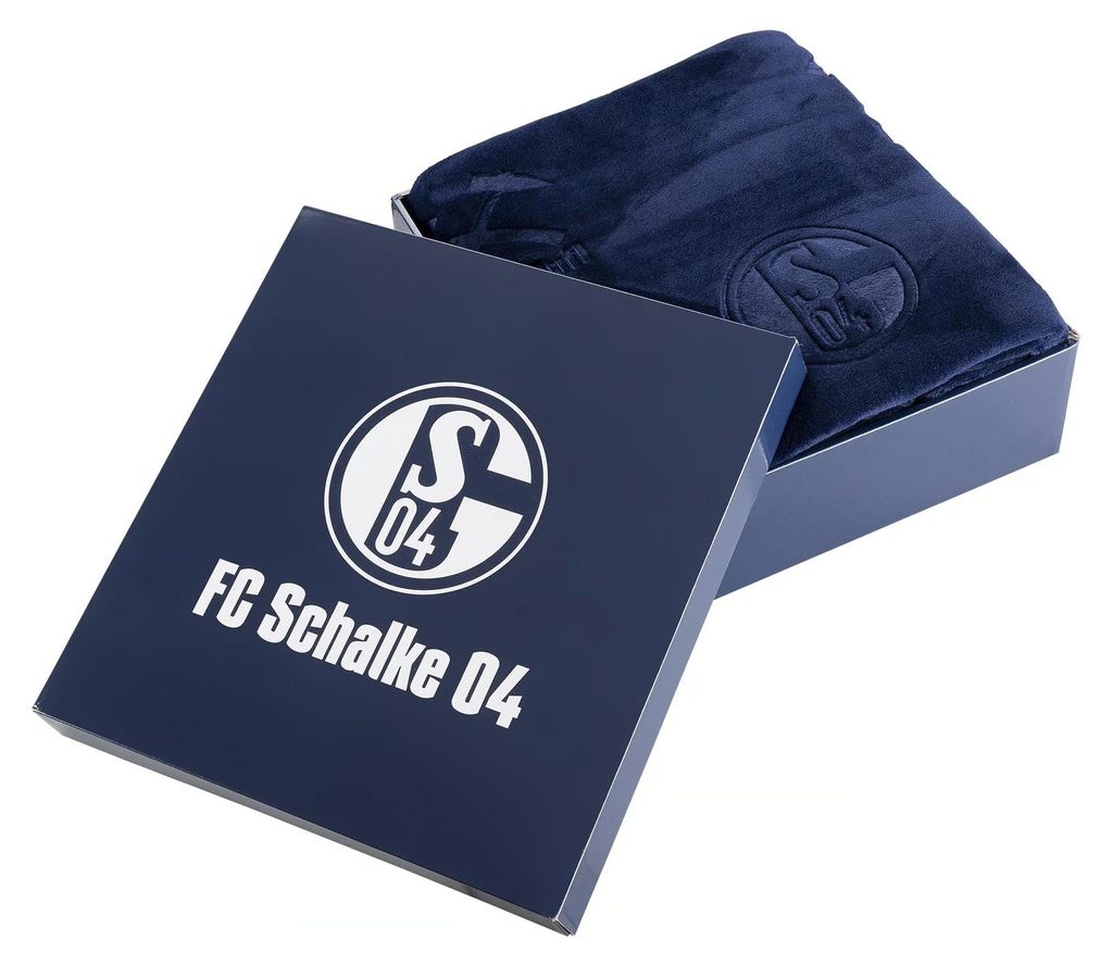 FC Schalke 04 Decke geprägt navy 150x200 cm Produktbild 
