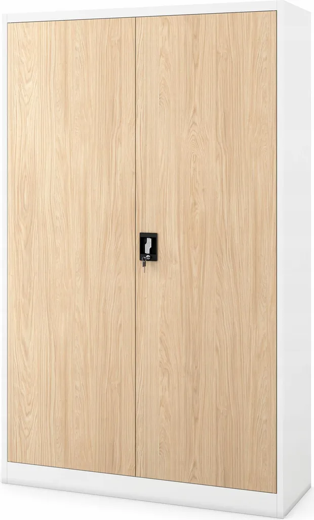 Armoire de bureau JAN II JAN NOWAK Blanc et Chêne Sonoma 185x115x40 cm