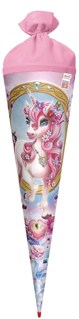 ROTH 677551 ROTH Schultüte "Einhorn Beauty", rund, 700 mm Zdjęcie produktu 