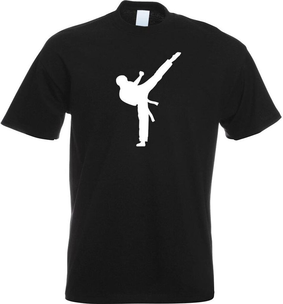 Kiwistar - T-Shirt - schwarz - Karate Kampfsport Kämpfer Motiv Bedruckt Funshirt Design Print - mit Motiv Bedruckt - Funshirt Design - Sport - Fre...