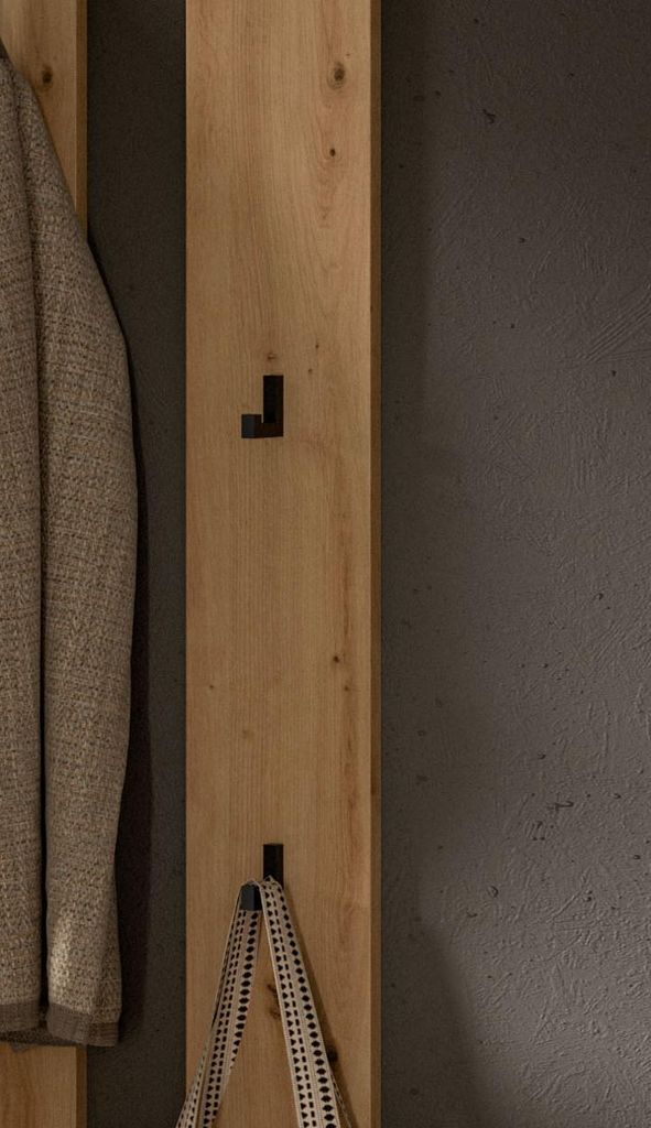 Garderobenpaneel "Borga" in Artisan Eiche Wandgarderobe 16 Produktbild 