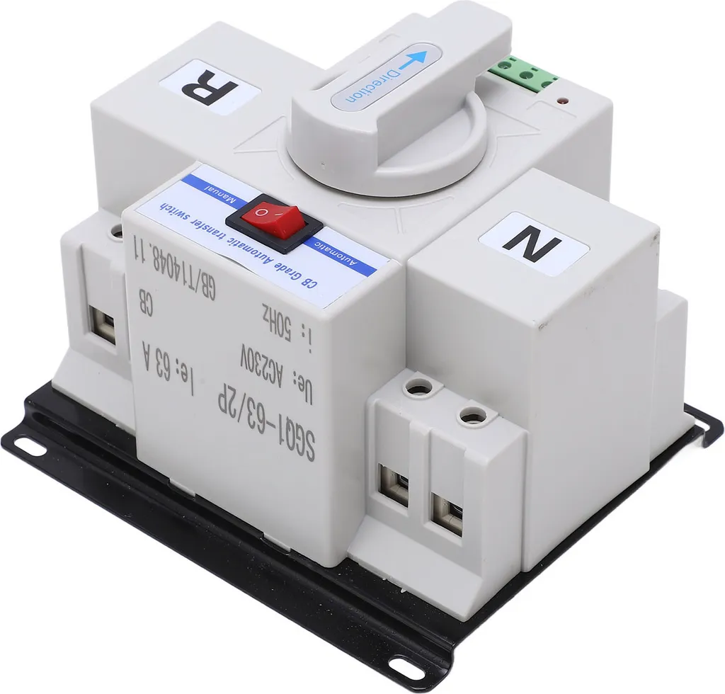 Inverseur de source automatique double puissance 63A pour maison et pro