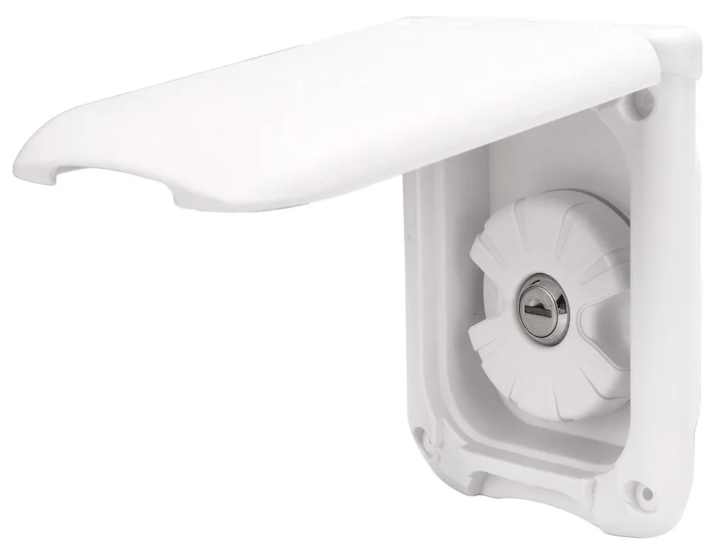 Raccord remplissage eau douce RV Gravity blanc carré avec 2 clés - 7