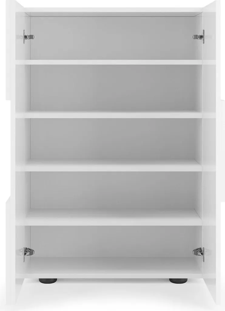 Montale Armoire Polyvalente 2 Portes 78x116h cm Blanc Brillant Italy