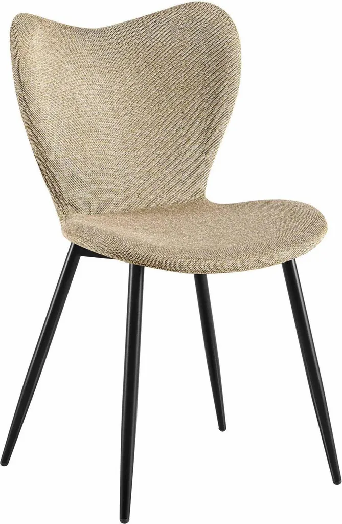 Sedia da Pranzo Taupe in Velluto: Comfort Ergonomico e Metallo Robusto