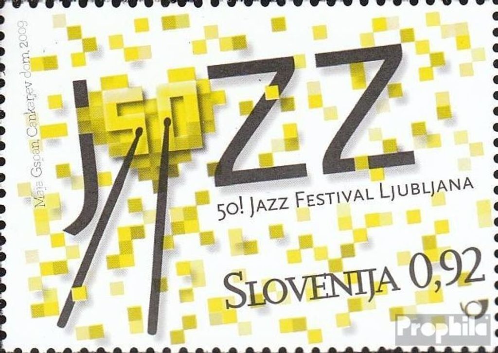 Briefmarken Slowenien 2009 Mi 734 (kompl.Ausg.) postfrisch Jazzfestival Ljubljana