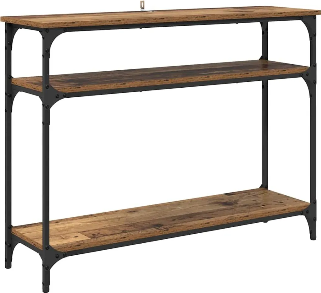 Consolle con ripiano Legno di recupero 100 x 29 x 75 cm Materiale a base di legno