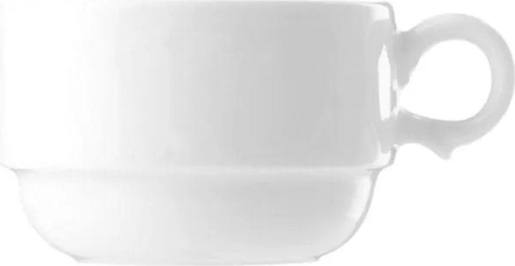 BAUSCHER Mozart Dekor uni, Kaffee-Obere stapelbar, Inhalt: 0,18 Liter