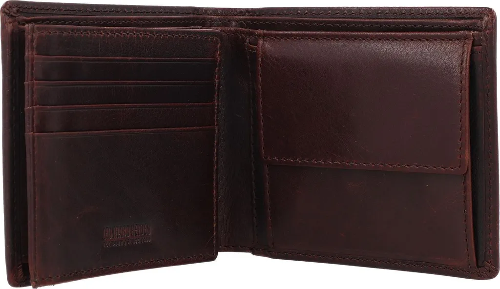 Portefeuille Bifold Roma Brun Leonhard Heyden pour Usage Quotidien - 7