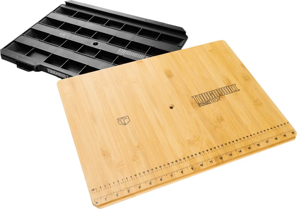 Plan de travail Toughbuilt STACKTECH TB-B1-A-10 en bambou 42,5 x 41 cm - 2