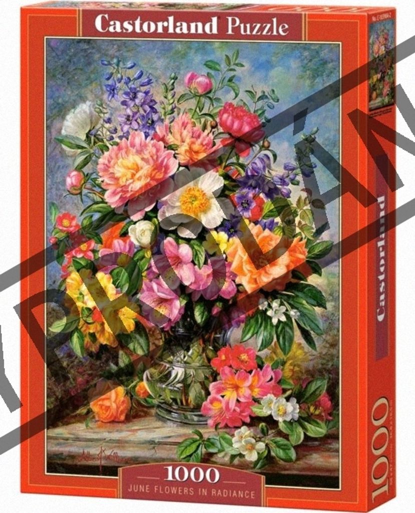 Castorland Puzzle 1000 Teile – „Sonnenblumen In Einer Pfauenvase“, Bunt & Detailreich