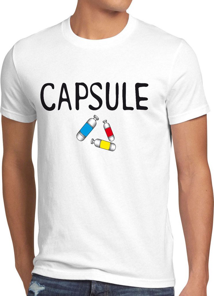 style3 CAPSULE Herren T-Shirt ball corp dragon, Größe:5XL, Farbe:Weiß