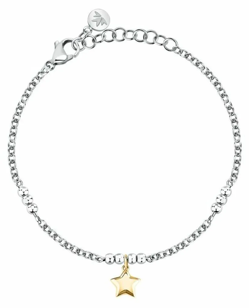 Morellato Bracelet Talismani SAIX27 en Acier avec Étoile Plaquée Or