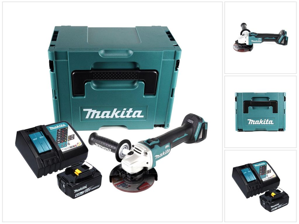 Makita DGA 504 RG1J Akku Winkelschleifer 18 V 125 mm Produktbild 