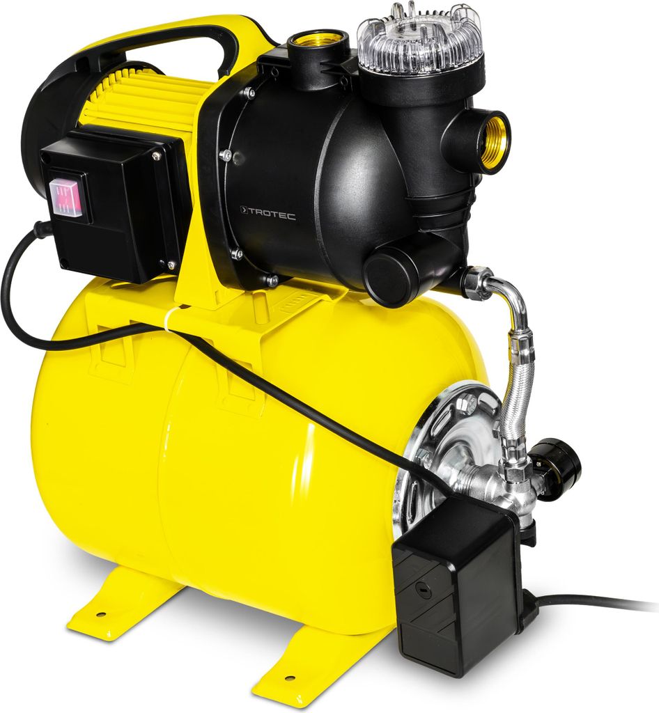 TROTEC PT-Pumpe TGP 1025 EF Hauswasserwerk | Gartenpumpe | Wasserwerk | Wasserpumpe Pumpe