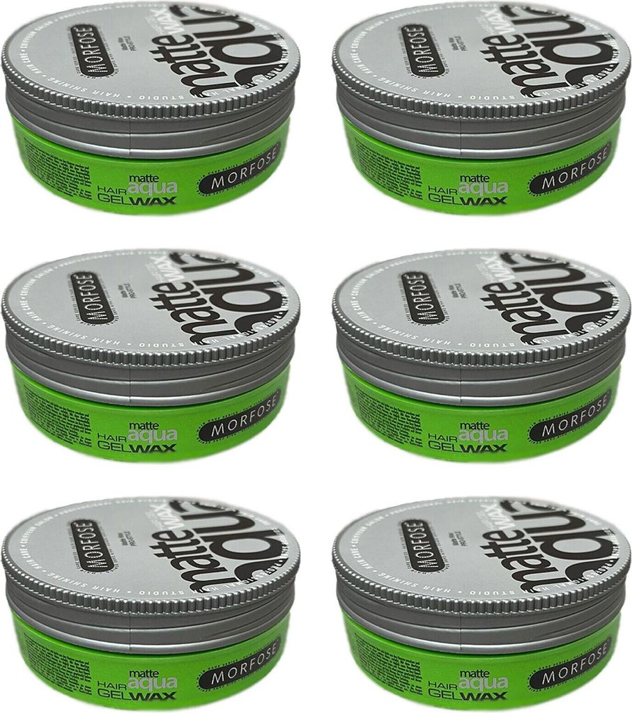 Matte Aqua Hair Wax Grün 6x175 ml Produktbild 