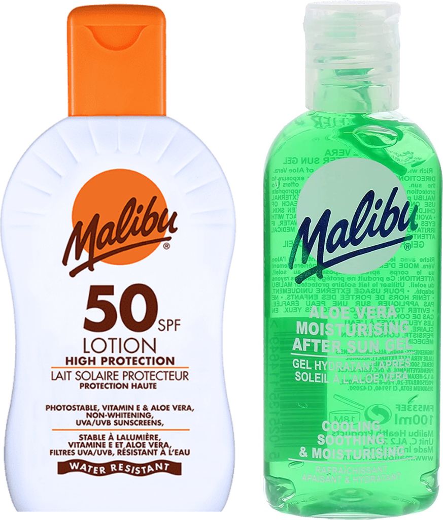Malibu Wasserfester Balsam LSF 50 100 ml + Aloe After Sun 100 ml
