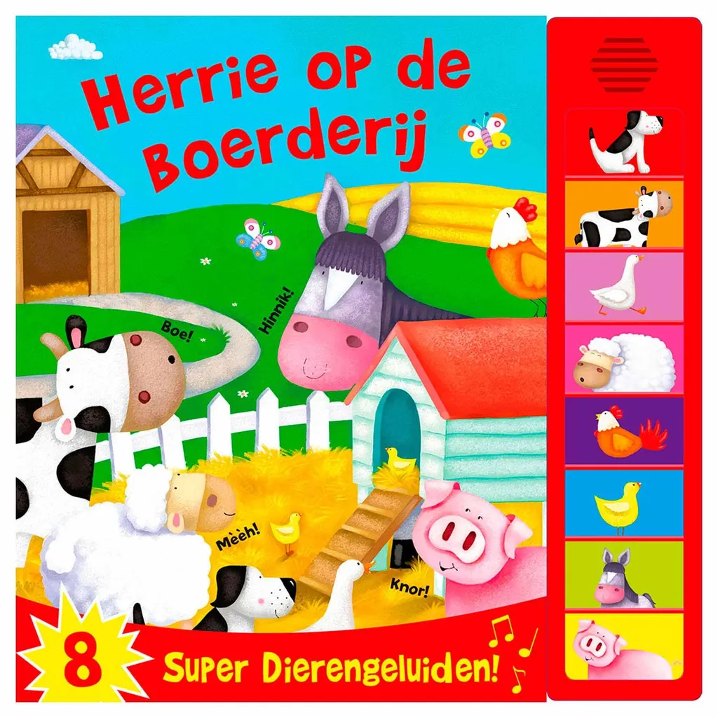 Livre sonore à puces Beaucoup de bruit à la ferme - Sons réalistes