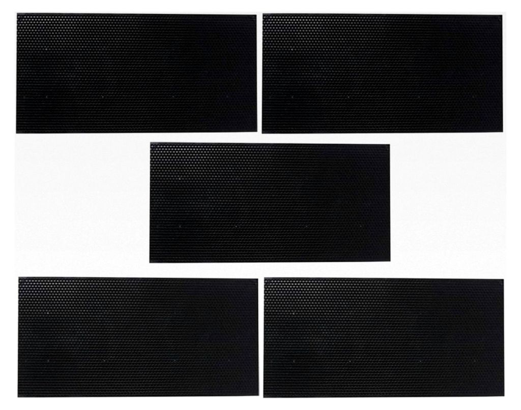 5 Stück Kunststoff Grundplatten für Bienenstöcke, bruchfest und formstabil, schwarz, Imkereizubehör für Honigbienenhaltung und Wabenbau, belü...