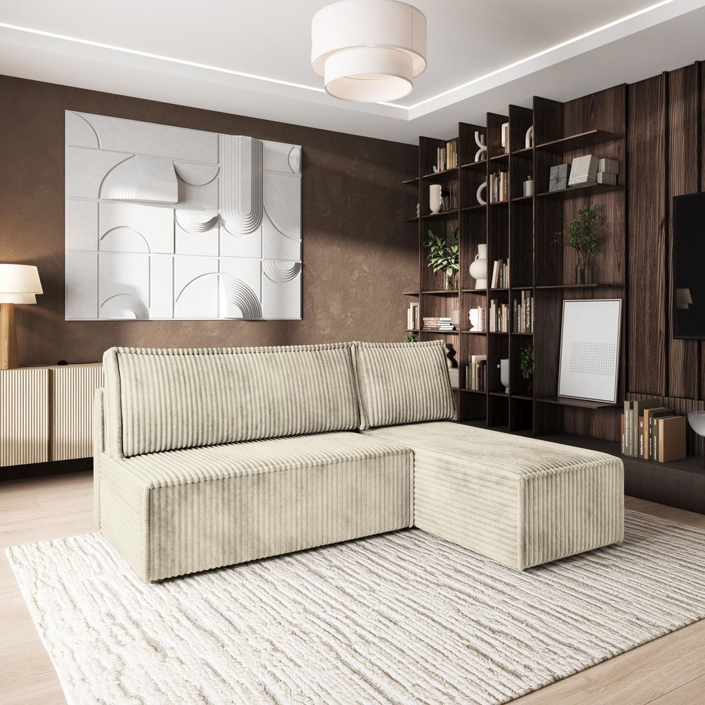 Masseno Ecksofa BRISO T mit Schlaffunktion L-Form, Sofa mit Produktbild 