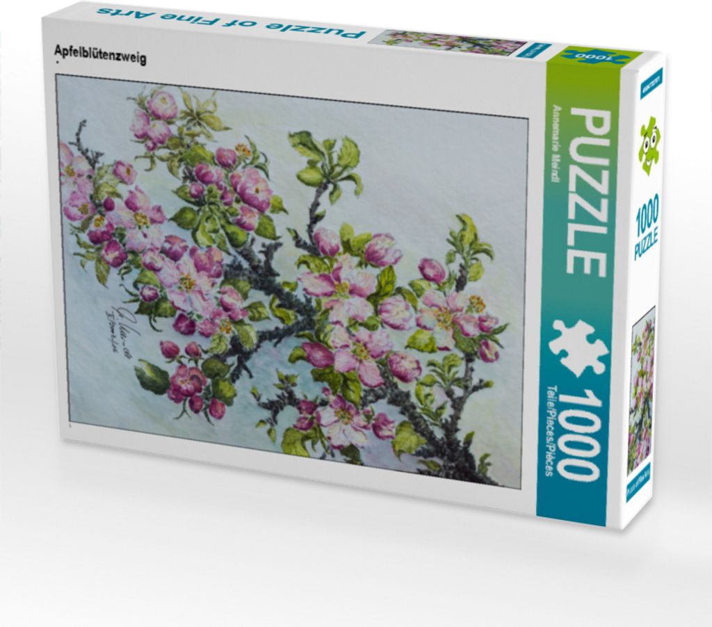CALVENDO Puzzle Apfelblütenzweig | 1000 Teile Lege-Größe Produktbild 