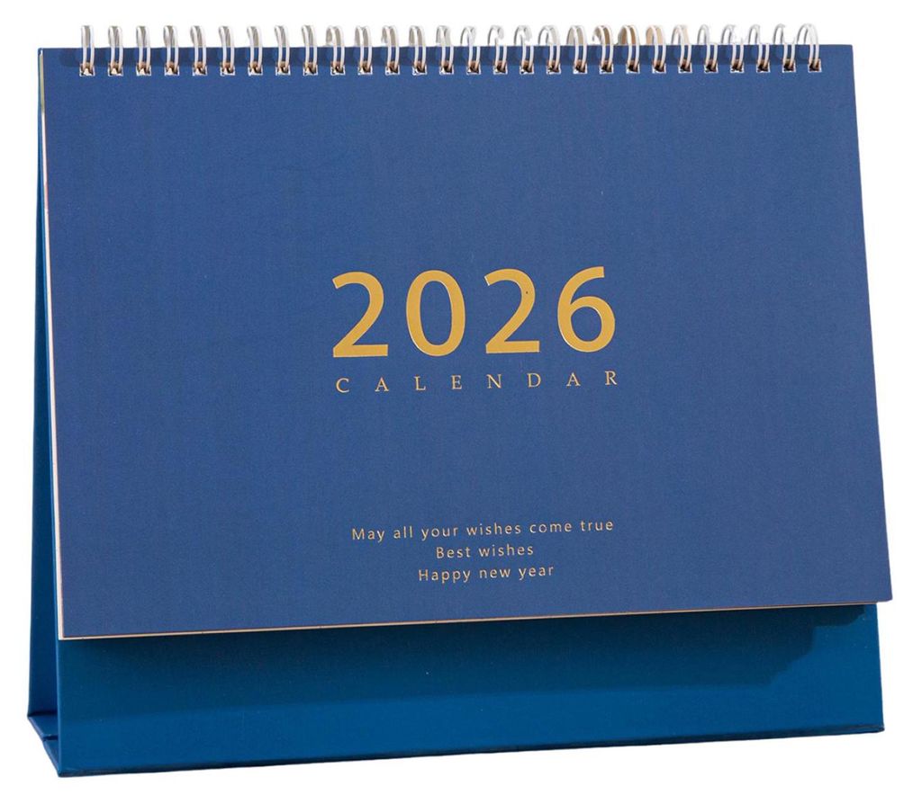 Tischkalender 2026 im Retro-Stil, dickes Papier, Zeitmanagement-Planer, Homeoffice, Schule, Tagesplaner