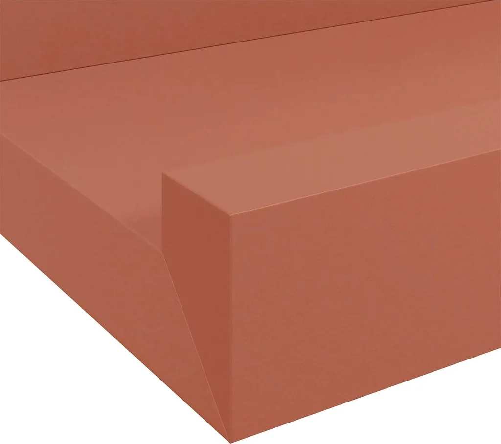 Mensole a Scomparsa SYFAX 100cm Rosse - Set 4 Pezzi Legno - 11