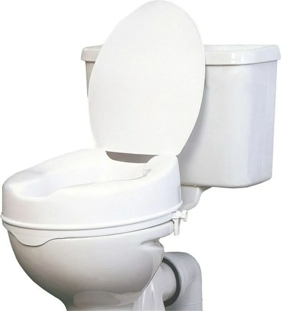 Réhausseur de WC de 10 cm ergonomique adaptable toute cuvette