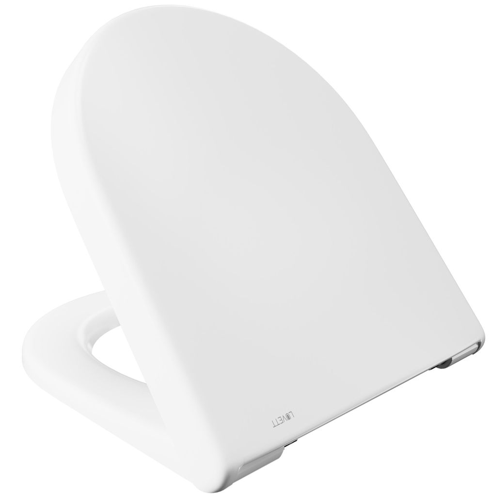 Luvett® WC-Sitz D230 D-Form Weiß mit Absenkautomatik, u.a. Produktbild 