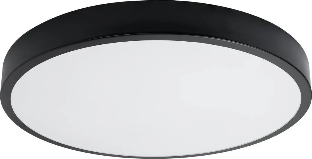 Lampada Soffitto ONYX 60 Nero LED 65W Sollux | Plafoniera Moderna 60x60