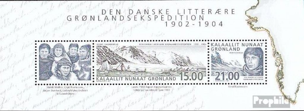 Briefmarken Dänemark - Grönland 2003 Mi Block25 (kompl.Ausg.) gestempelt Expeditionen in Grönland