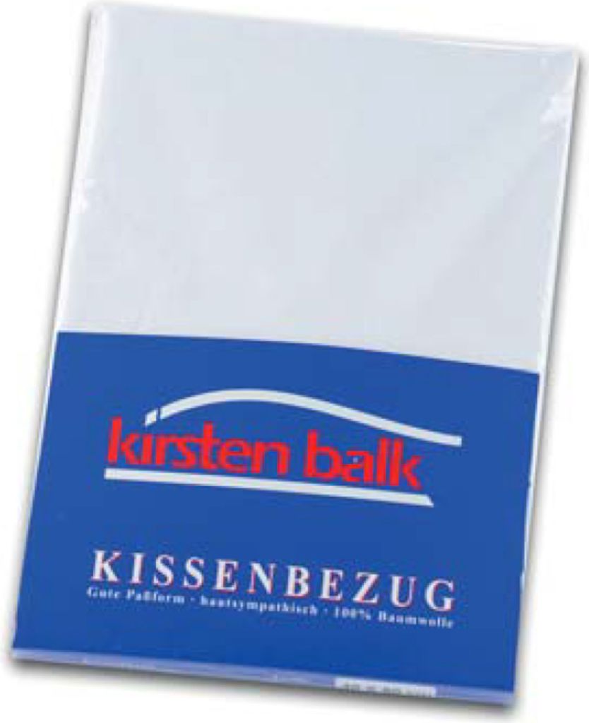 Kirsten Balk Kissenbezug Single-Jersey, Größe 80x80 cm, weiß