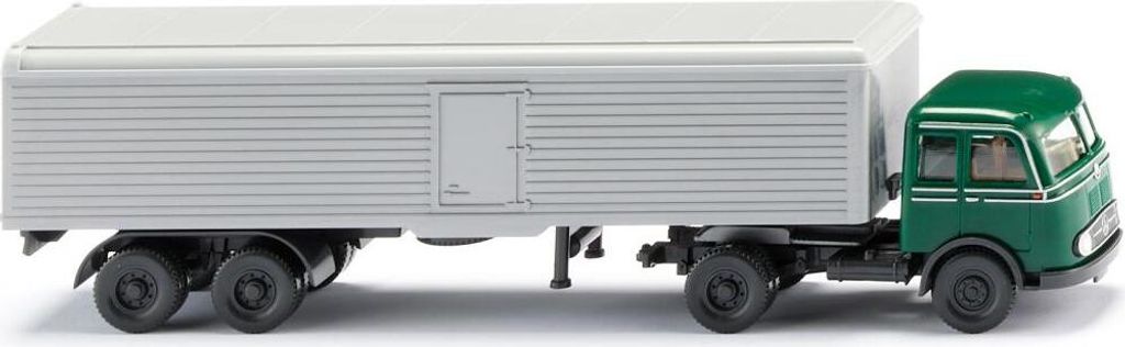 Wiking Koffersattelzug (MB Pullman), Liefer-LKW-Modell, Vormontiert, 1:87, Koffersattelzug (MB Pullman), Unisex, 1 Stück(e)