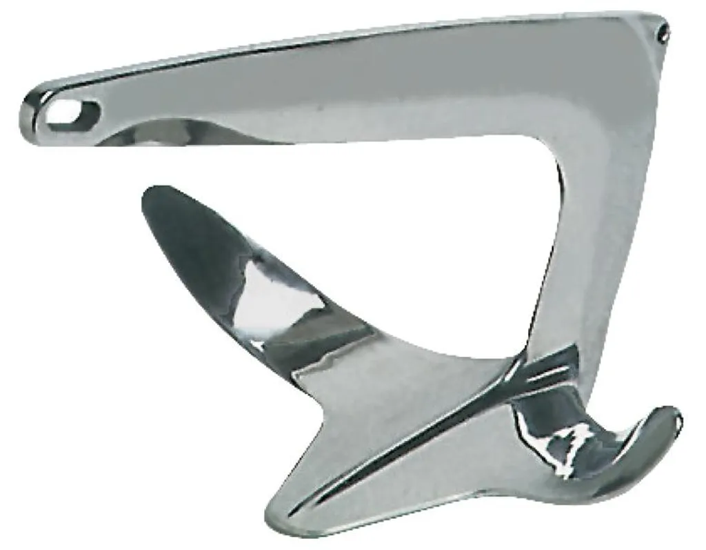 Ancre Trefoil Inox AISI 316 de 5 kg à Haute Tenue pour Mouillage