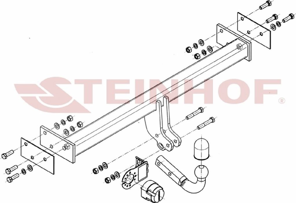 Z546519 Anhängerkupplung passend für FORD Maverick 1993-2001 starr