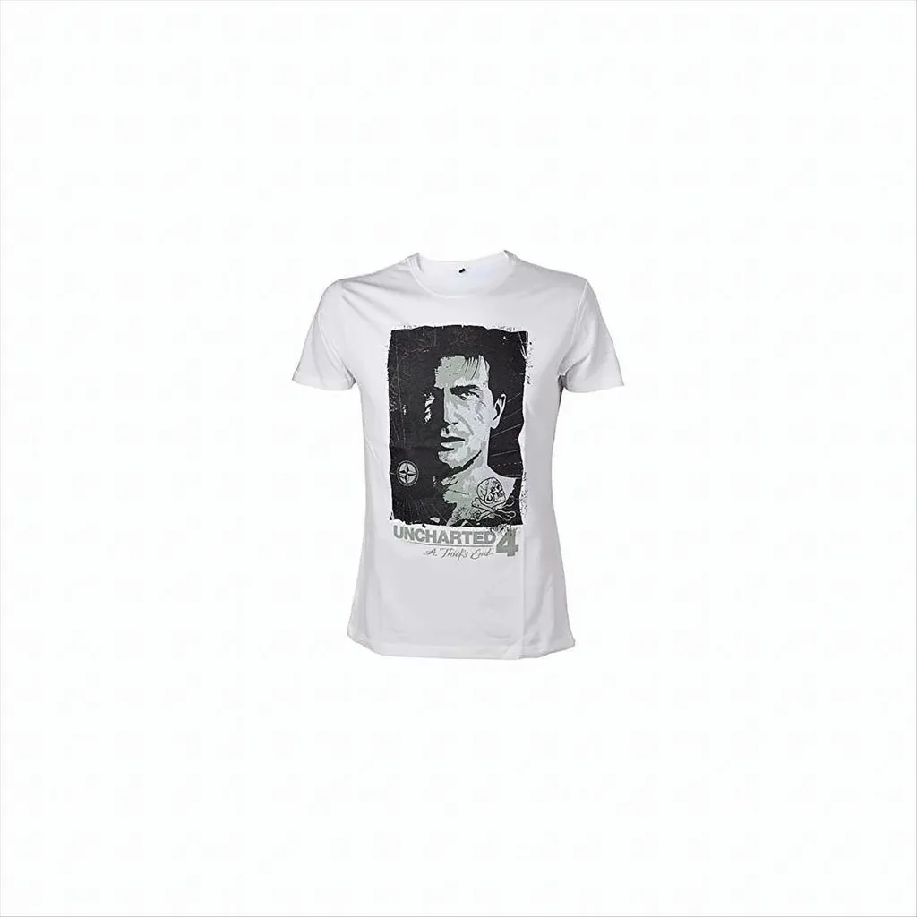 Regalo Uomo Uncharted 4: Maglietta Drake Compass Bianca S