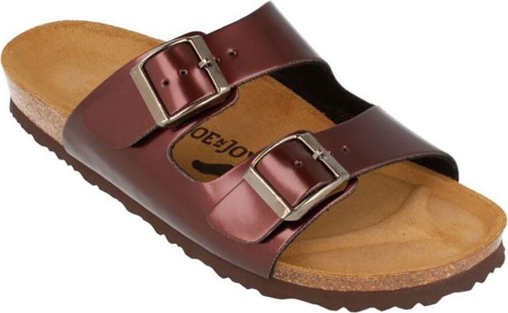 JOE N JOYCE London SynSoft Soft-Fußbett Metallic Metallic Bordeaux Größe 42 Schm